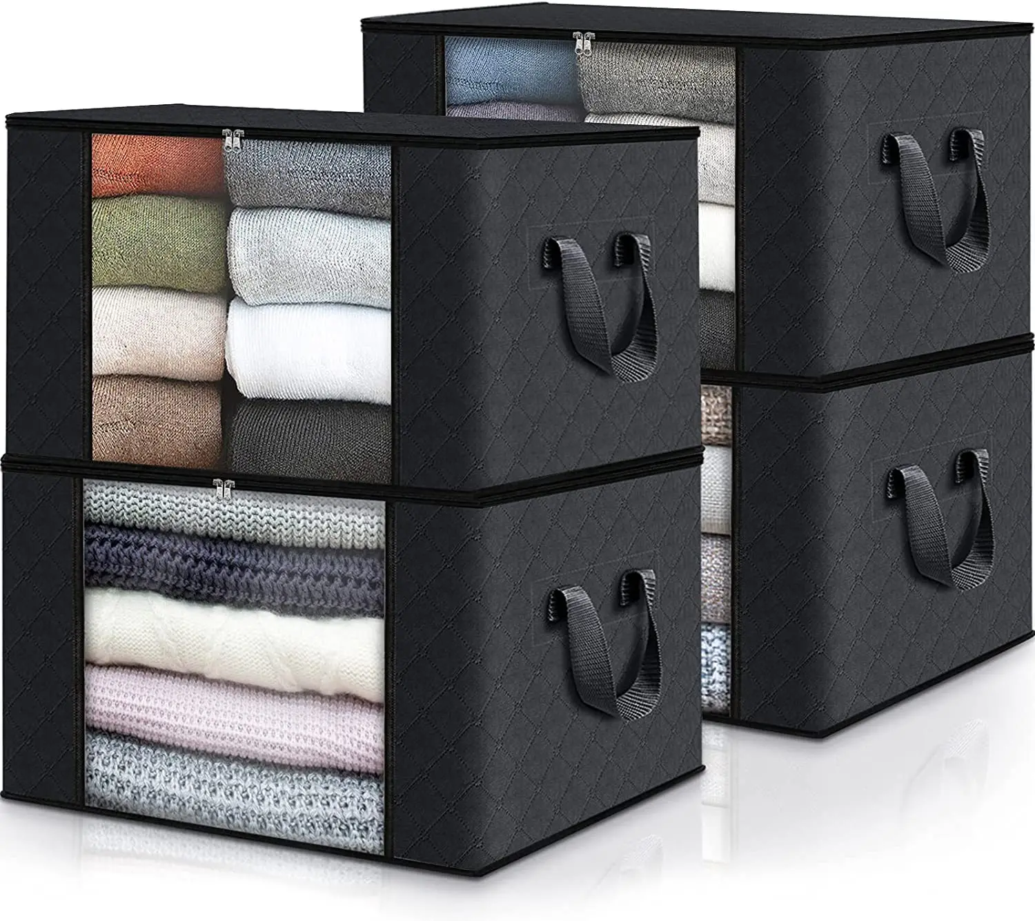 Big Capacity Quilt Clothes Storage Bag Duvet Blanket Sorting Bags Dustproof Closet Under-Bed Storage Moisture Proof Organizer 2