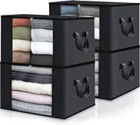 Big Capacity Quilt Clothes Storage Bag Duvet Blanket Sorting Bags Dustproof Closet Under-Bed Storage Moisture Proof Organizer 2