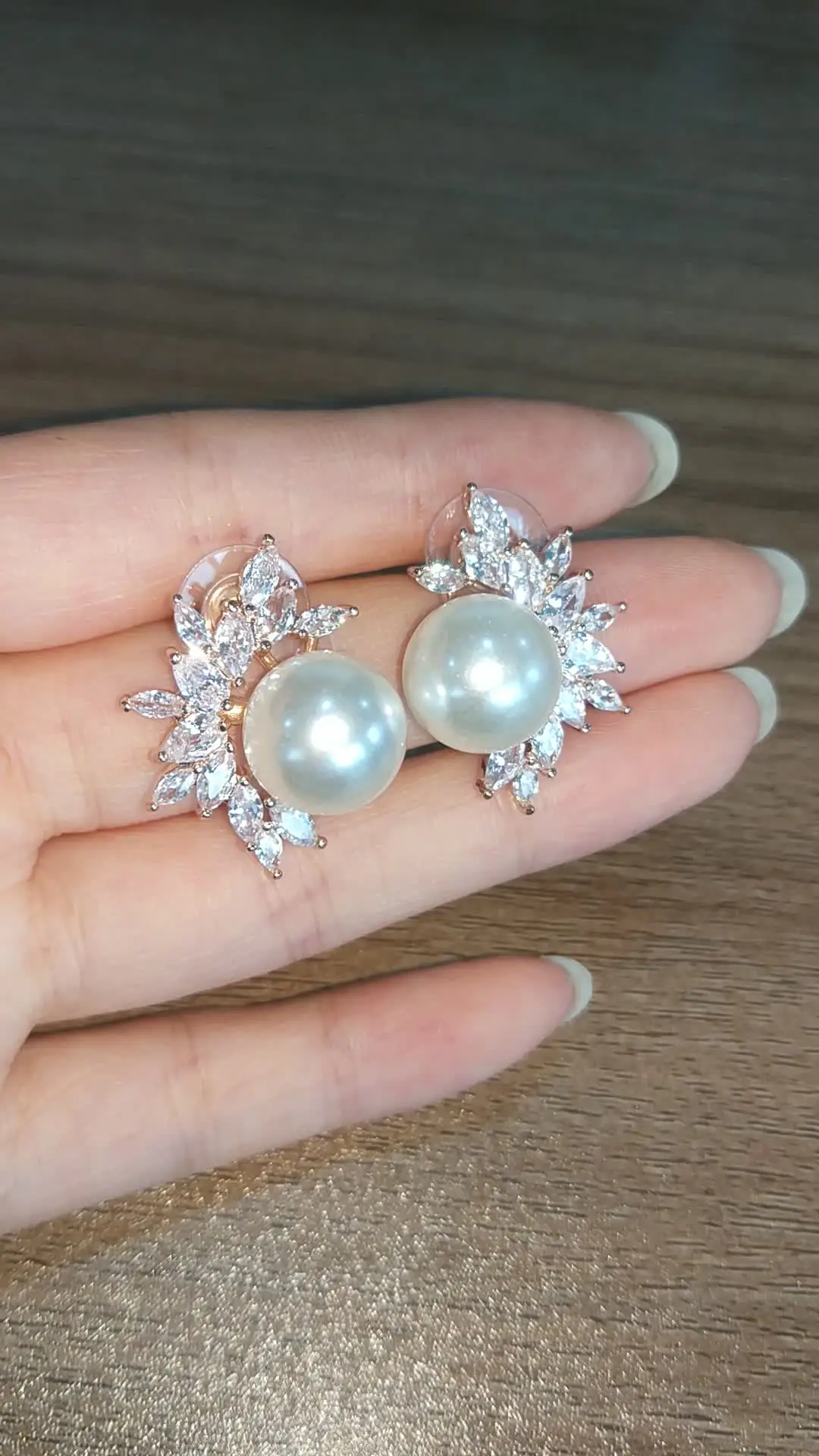 Buy Pearl|zakol Marquise Cubic Zirconia Stud Earrings