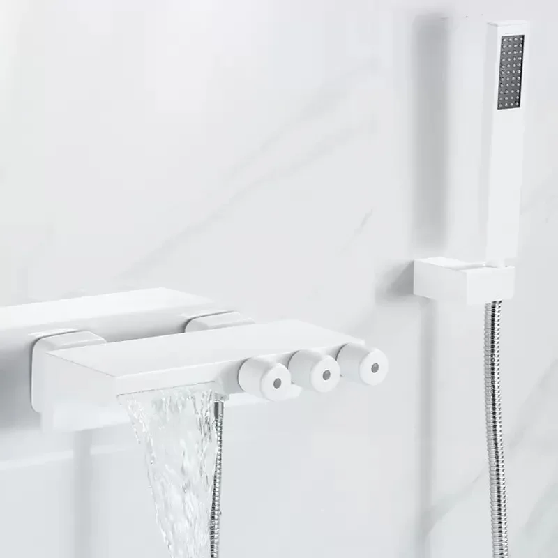 white faucet set