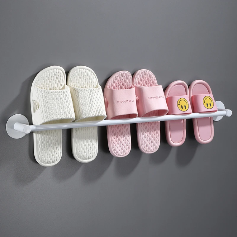 White Wood Rail Towel Hanger Wall Mounted Aluminum Bathroom Accessories 30 50 cm Modern Hanging Rack Streamlined