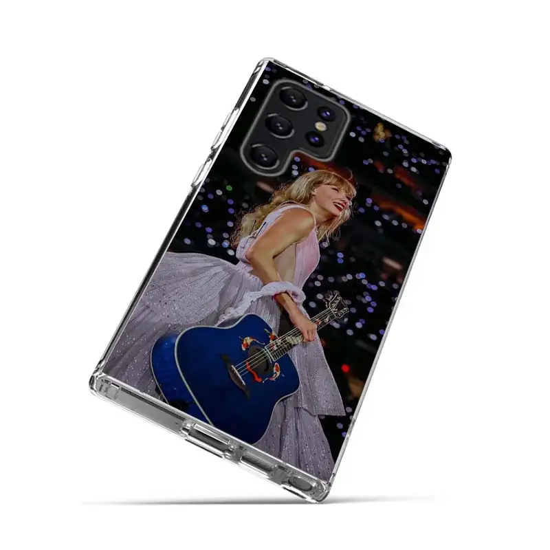 Funda transparente T-Taylors S-Swifts para Samsung Galaxy S21 S20 S23 FE S24 S22 Ultra Capa S10 S9 S8 Plus S10E, carcasa protectora