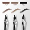 Two Nib Curved Eyebrow Pencil Waterproof Sweatproof Non-smudging Multifunctional Natural Eyebrow Pencil Makeup Cosmetics 6