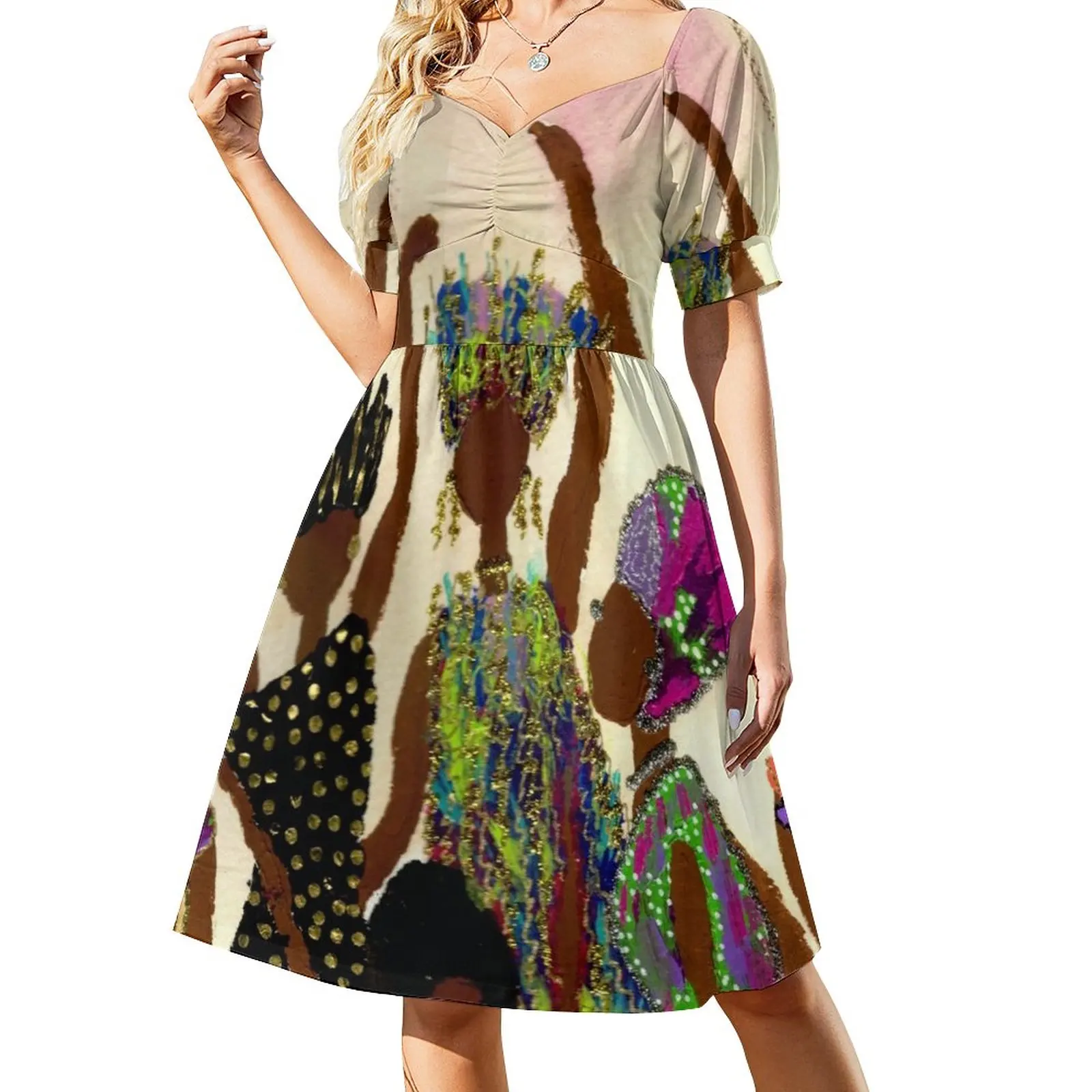 

Tapestry Sleeveless Dress prom clothes dress for woman dresses for official occasions Dance dresses