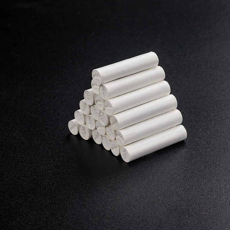 50Pcs Tobacco Smoking Pipe Filters 6mm Activated Carbon Tube Paper Filter Double Ceramics Sided Smoking Active Charcoal Tools tobacco smoking accessories smoking pipe filters