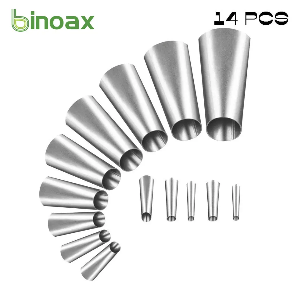 

Binoax 14Pcs Stainless Steel Caulk Nozzle Applicator Caulking Finisher Sealant Finishing Tool Kit
