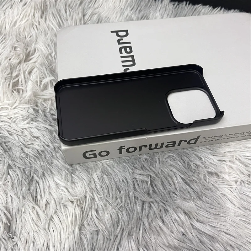 Matte Frameless Thin Anti-Fall Phone Cover with Hard Skin-Feel