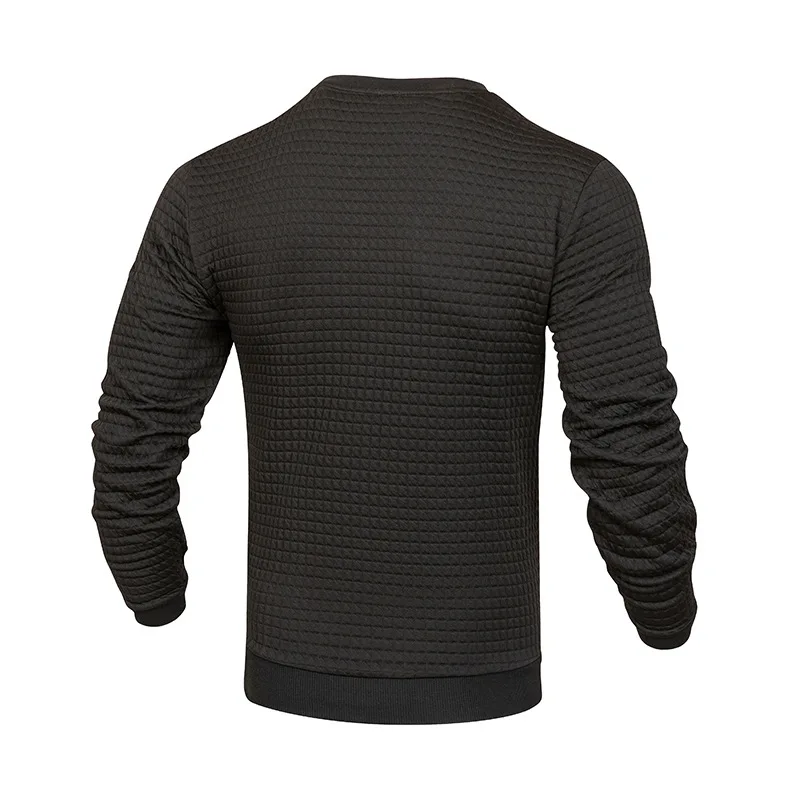 Men's Clothing Temperament Commuting 2023 Autumn and Winter New Fashion Round Neck Long Sleeve Solid Color Versatile Pullover
