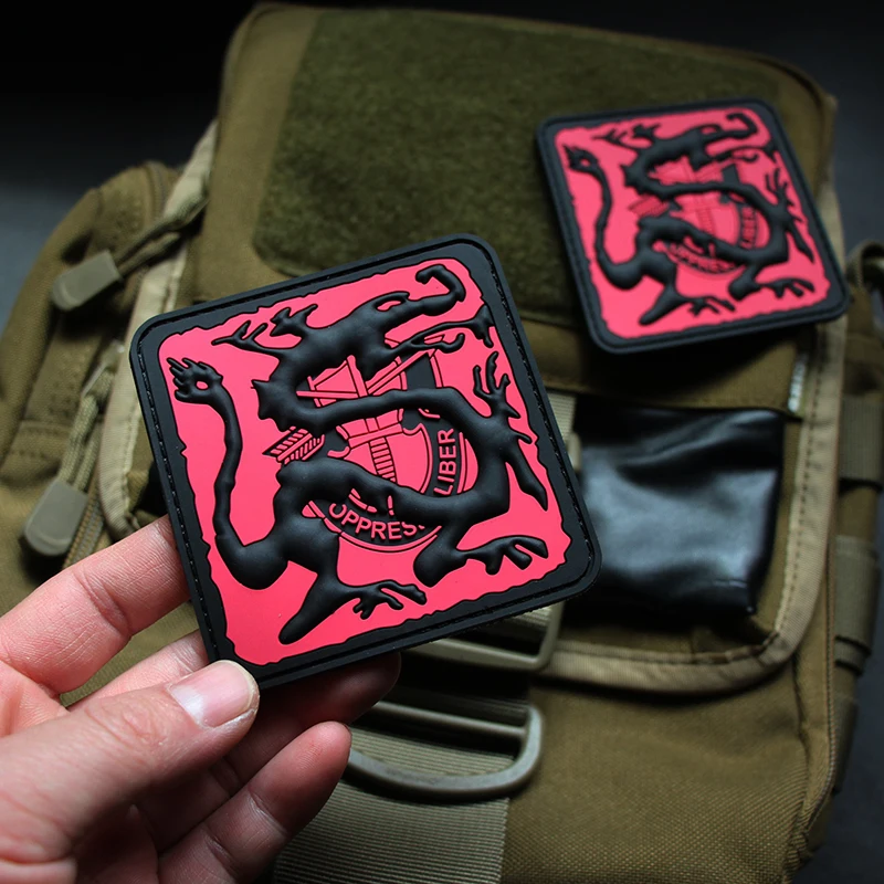 

Tactics PVC Dragon Armband Package Stick Vest Badge Sticker