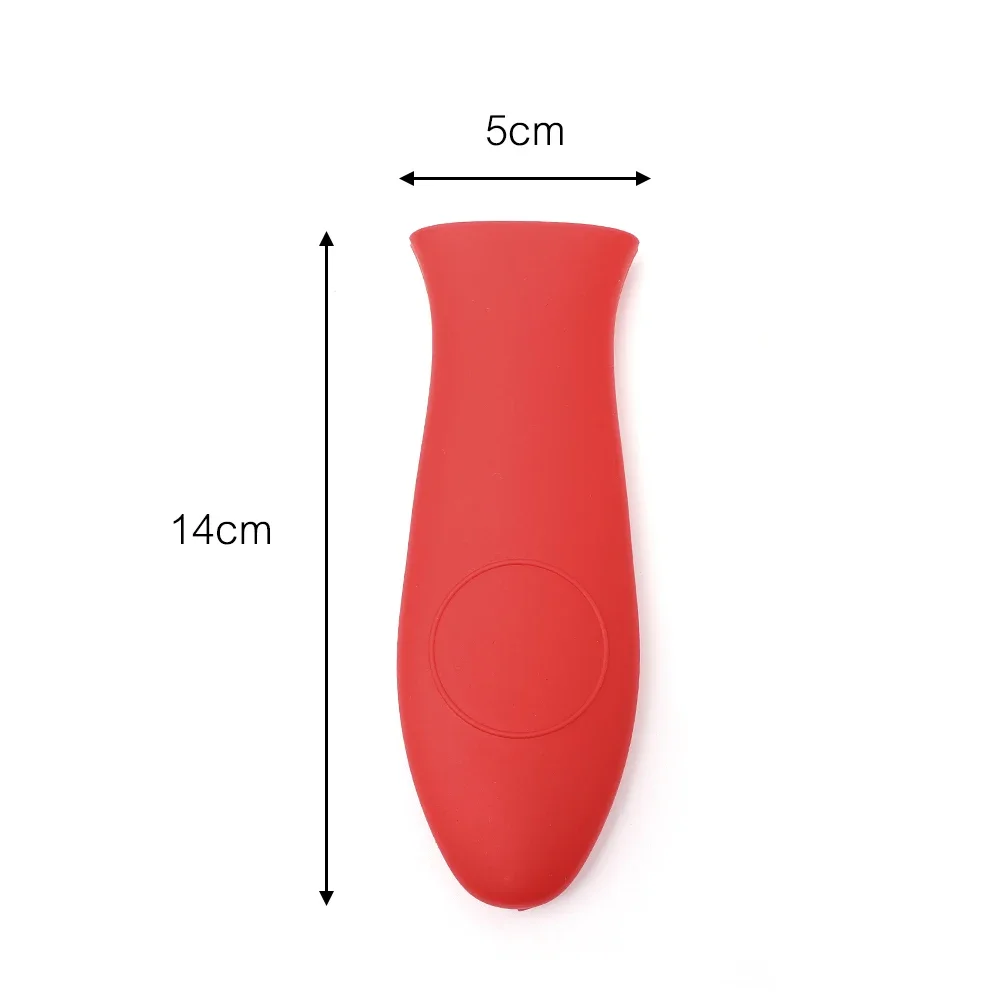 Non-Slip Silicone Pot Handle Holder Dismountable Cookware Parts Potholder Cast Iron Skillet Grip Sleeve Cover Pots Pans Handle pot handle cover