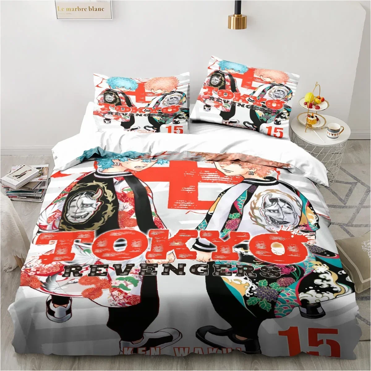 Anime Tokyo Revengers Ryuguuji Ken Sano Manjiro Duvet Cover Cartoon Bedding Sets Bed Set Quilt Comforter Covers Home Textiles 4