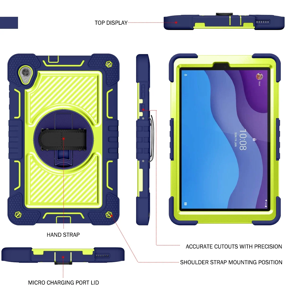 Tablet Case for Lenovo Tab M10 HD TB X306F 10.1 In... - Grandado