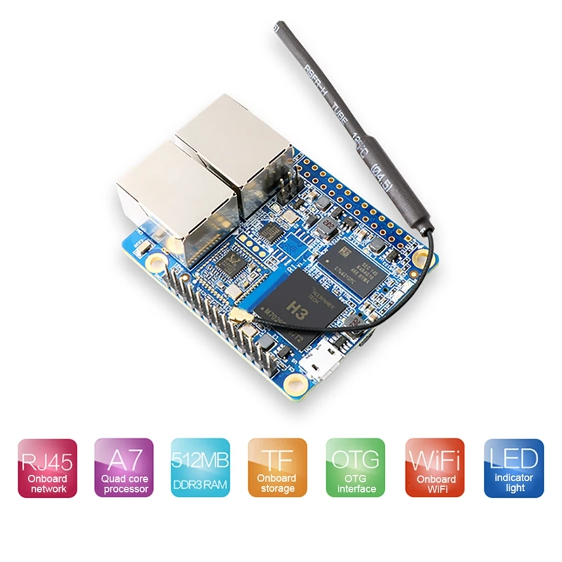 Orange Pi R1   ̱ ,  Ʈũ Ʈ   α׷, 512MB H3