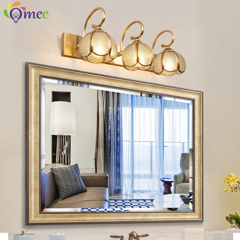 American Mirror Headlight LED Bathroom Home Lighting Modern Light Luxury Washroom Mirror Lamp Fixture Wall Lamps Hostel Lights