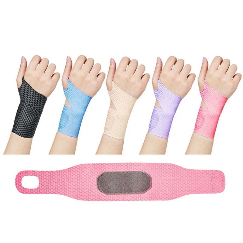 

1PC Adjustable Wristbands Safety Wrist Support Bracer Gym Sports Wristband Carpal Protector Breathable Injury Wrap Band Strap