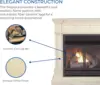 Dual Fuel Ventless Gas Fireplace System Mantle Remote Control 6 Fire Logs Use with Natural Gas or Liquid Propane 32000 BTU 2