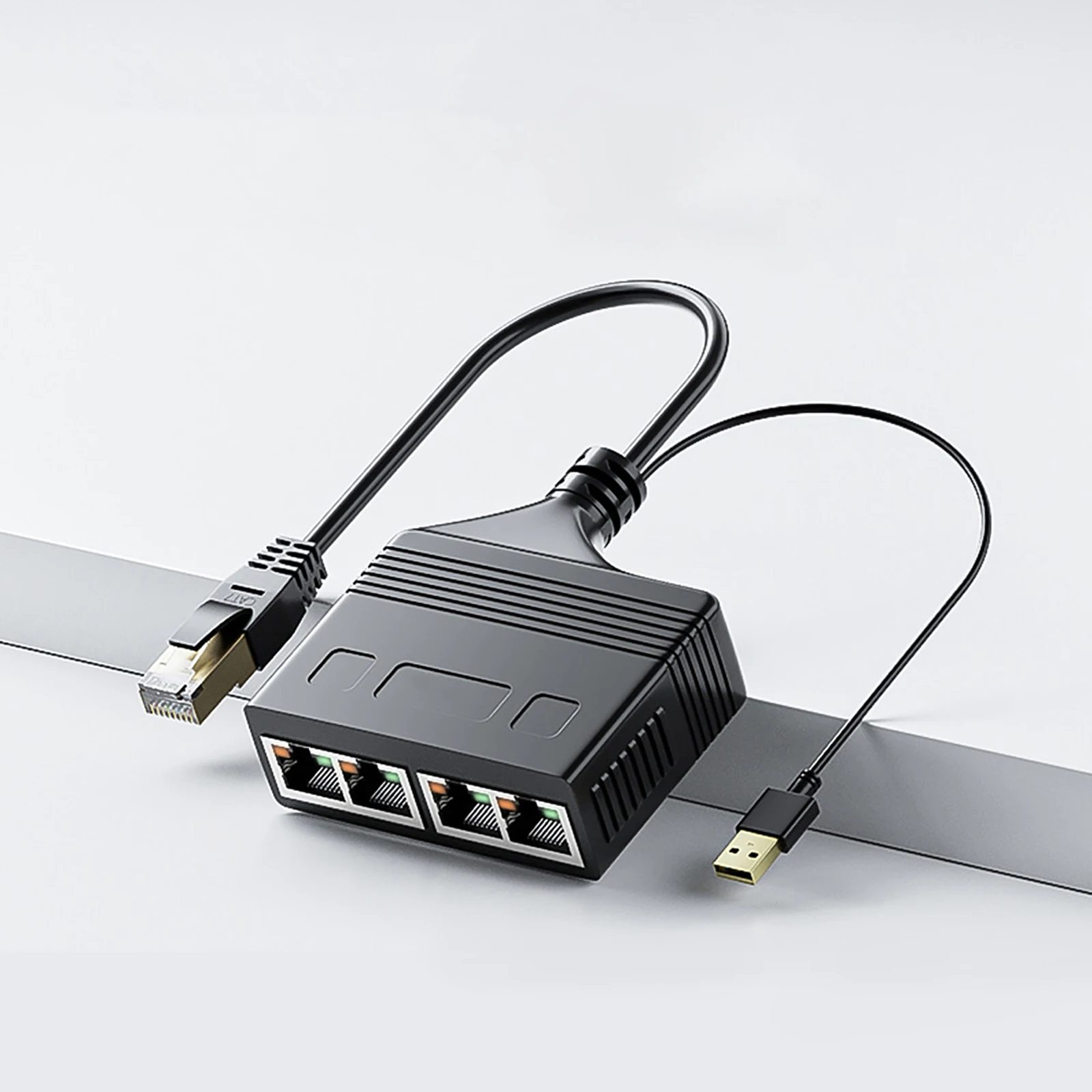 

Разветвитель RJ45 от 1 до 4 Ethernet-адаптеров интернет-Сетевой удлинитель кабеля соединитель RJ45 для ПК ноутбука ТВ-приставки маршрутизатора