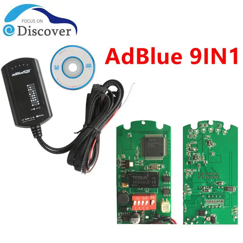 

AdBlue 9IN1 Emulator Heavy Duty Truck Supports 9 Truck Brands For MEN/MB/IVECO/DAF/RENAULT/CUMMINS Diagnostic Tool Free Shipping