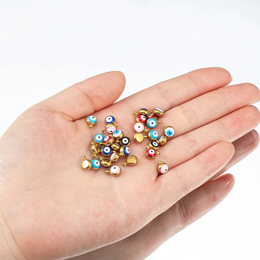 20 Stück Edelstahl Bunte Emaille Fisch Charms Anhänger Basis DIY Ozean Halskette Ohrringe Schmuckherstellung Zubehör Erkenntnisse – Detail 10