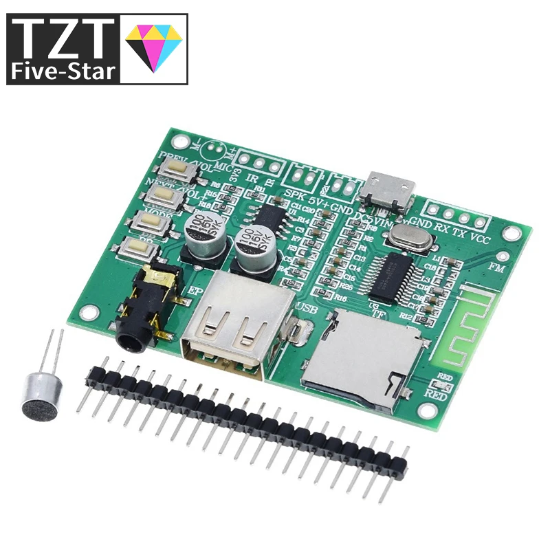 BT201 Dual Mode 5.0 Bluetooth Verlustfreie Audio Power Verstärker Board Modul Tf Karte U Disk Ble Spp Serial Port Transparent Trans – Detail 4