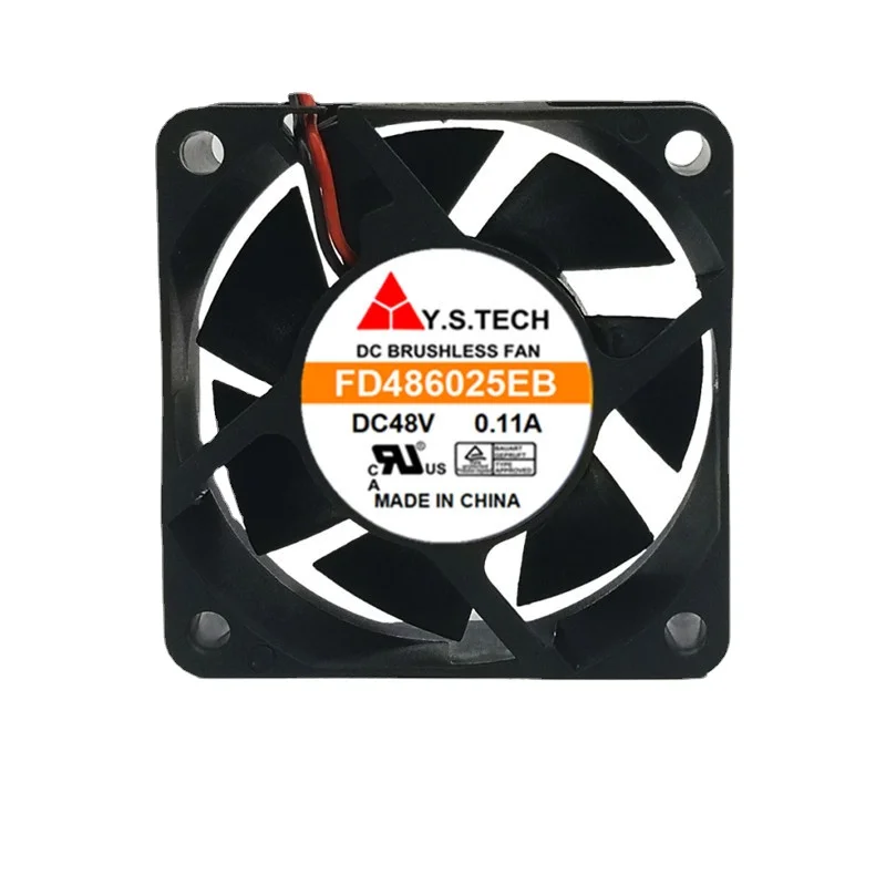 

New Fan Y.S.TECH FD486025EB 6025 6CM 48V 0.11A Cooling Fan 60*60*25mm