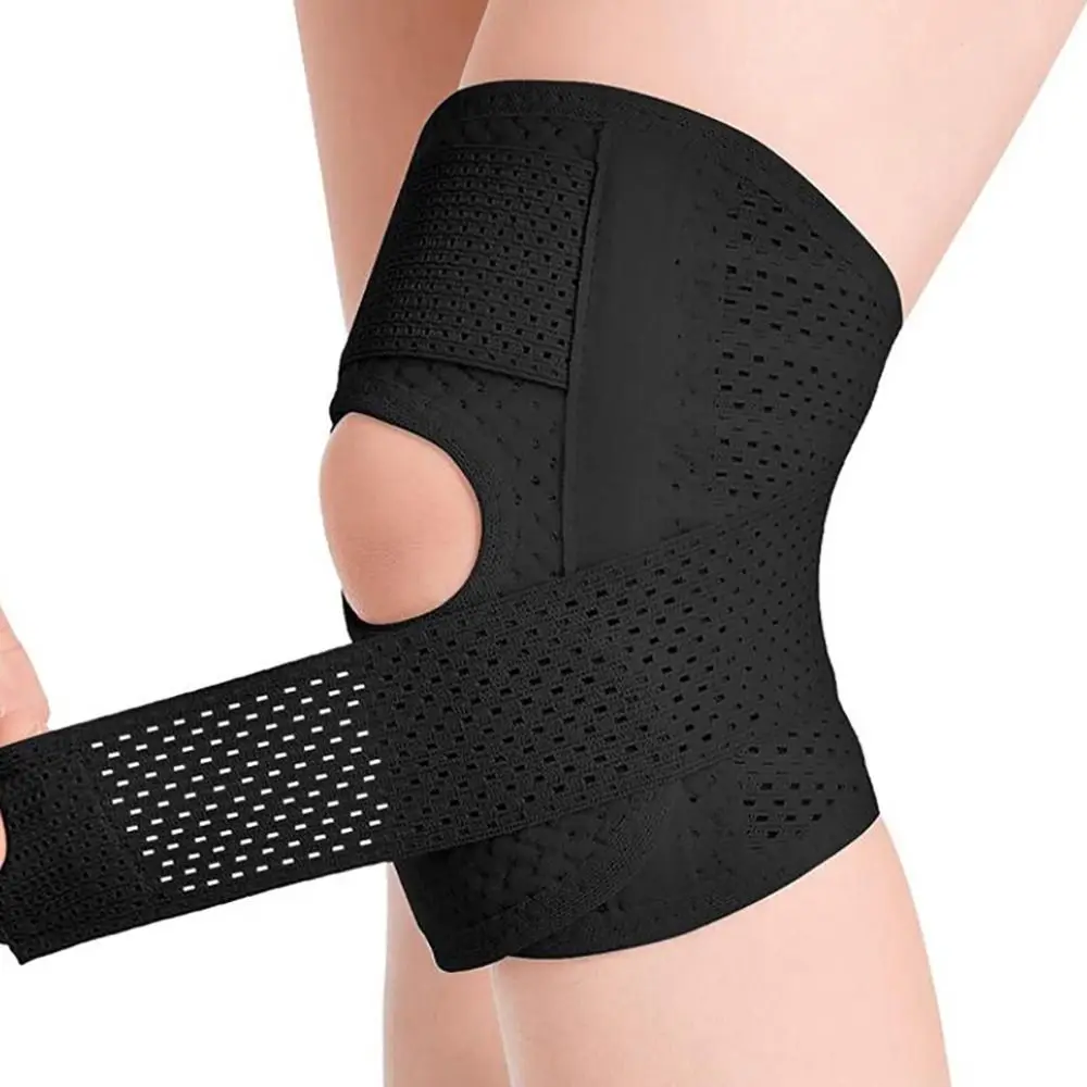 Knee Pad Knee Support Knee Brace Knee Wraps 1PCS Compression Knee Pad with Side Stabilizers Adjustable Knee Support Professional Breathable Brace