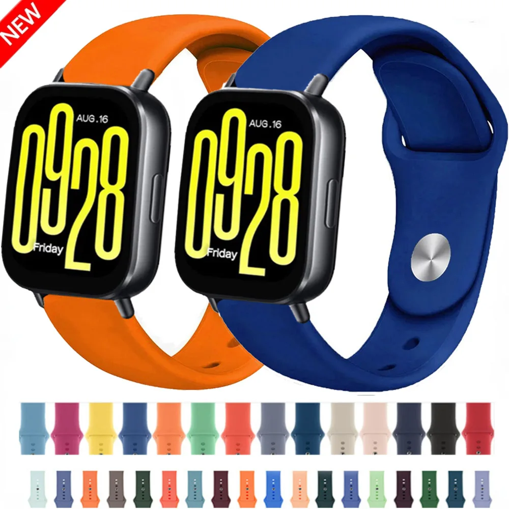 Comfortable 22mm Soft Silicone Strap - Replaceable Wristband for Smartwatches