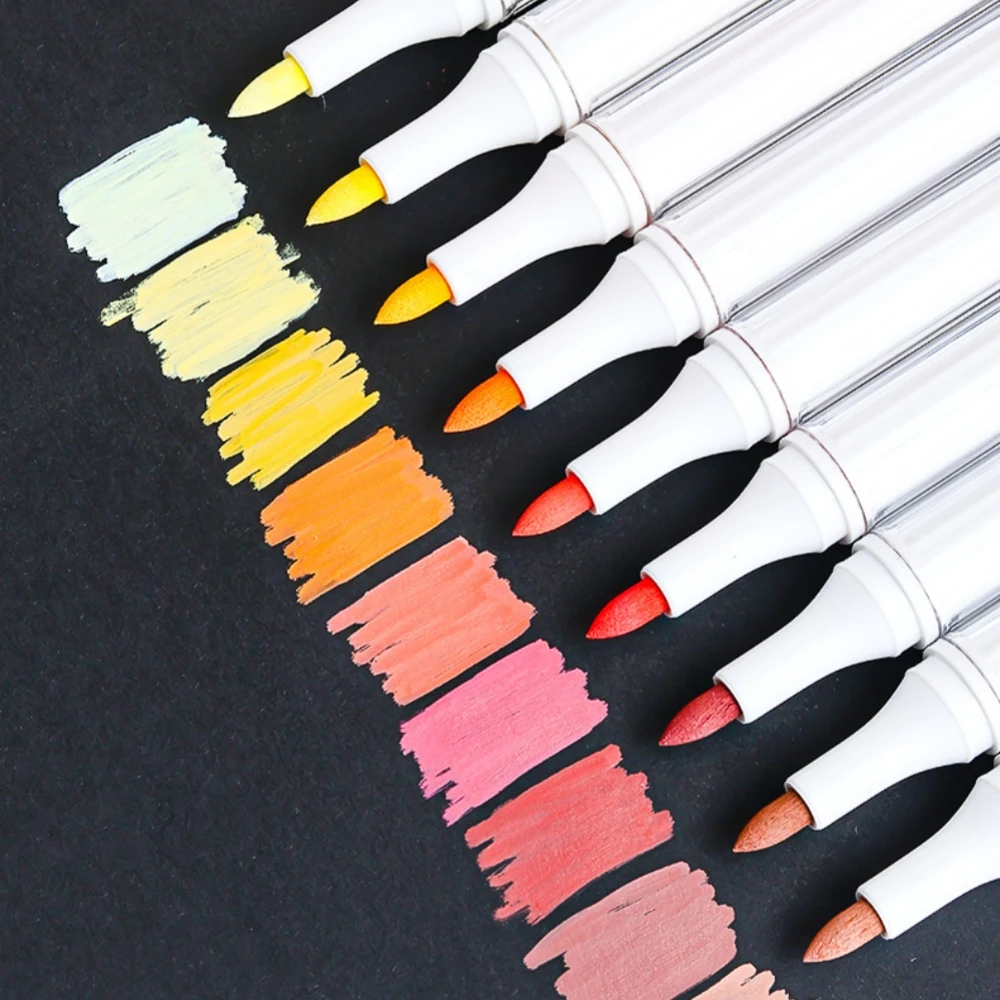 Languo Acrylic Marker Pen Soft Head for Artist Rock Painting Glass Ceramic Fabric Diy Crafts Student Graffiti Acrylic Paint Pens 4