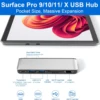 Surface Pro 9/10/11/X Hub Docking Station with 4K HDMI 8K Video Display USB-C  Adapter for Surface Pro Accessories 2