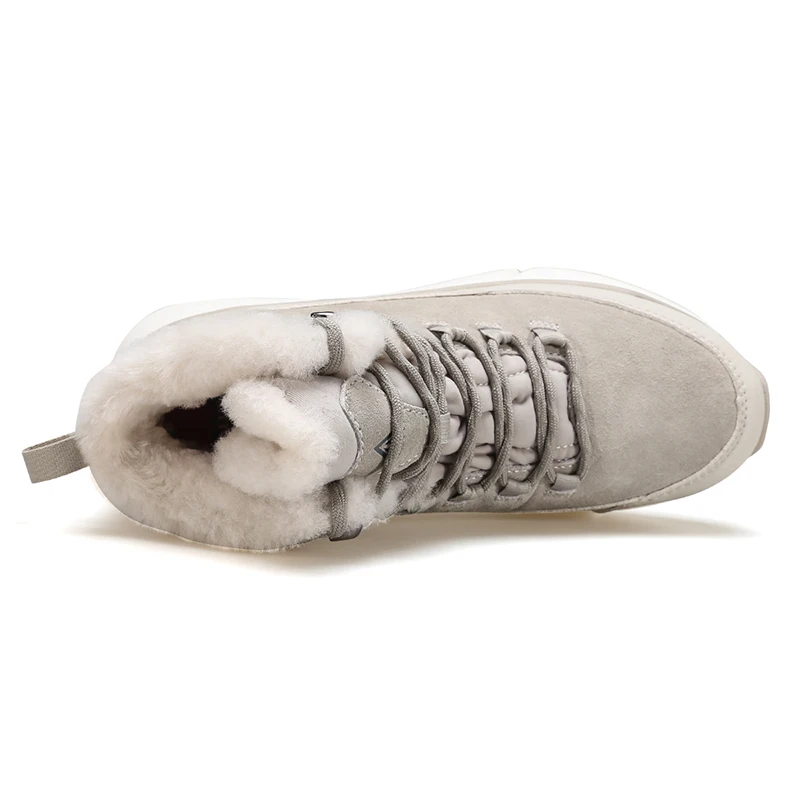 HUMTTO Outdoor Shoes for Women Winter Hiking Boots Leather Waterproof Snow Boots Womens Luxury Designer Trekking Woman Sneakers