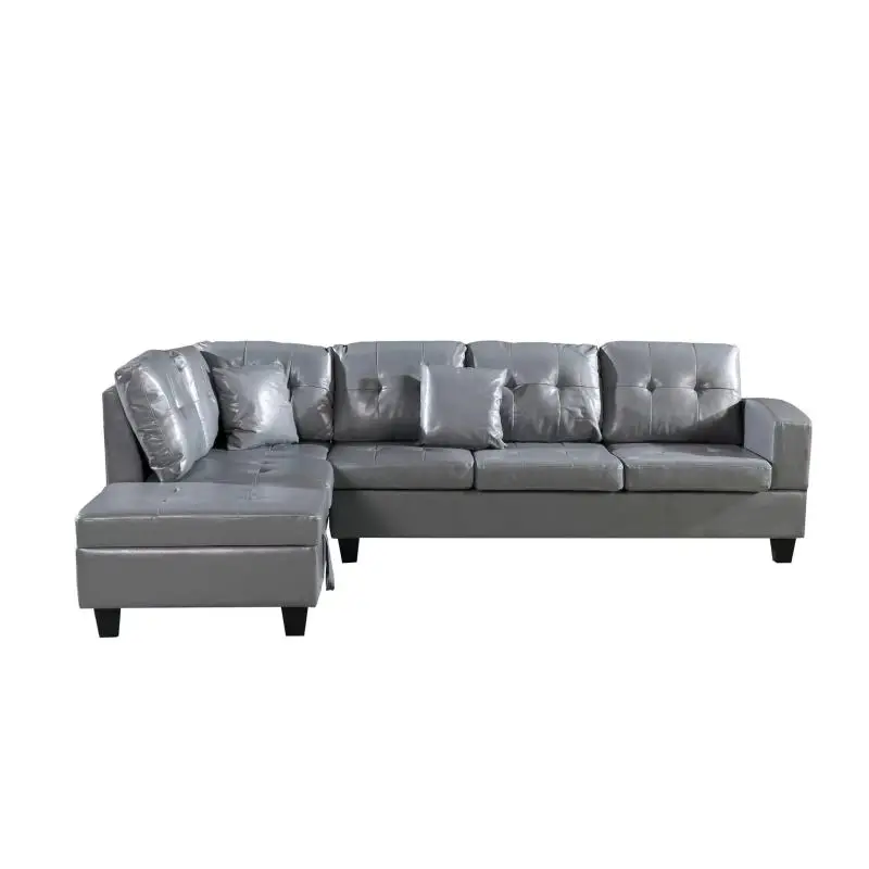 

Cozy Leather Left Chaise Living Room Sofa Set Long Storage Ottoman Bedroom Lounge Sofas Para El Hogar Housewares