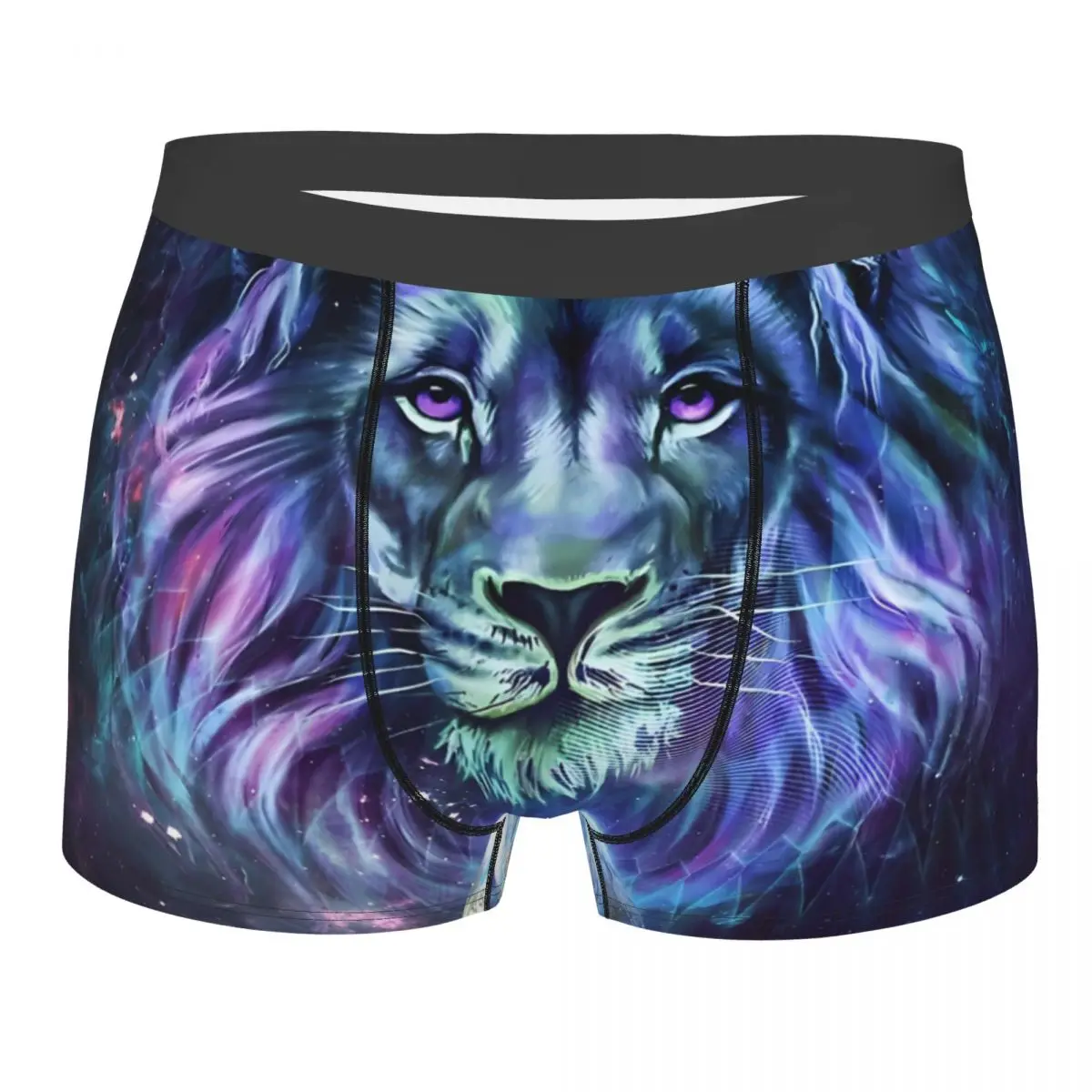 Space Galaxy Wolf Mutandine Da Uomo Guardian Lion Men Boxer Underwear Cotton For Male Large Size Lot Soft