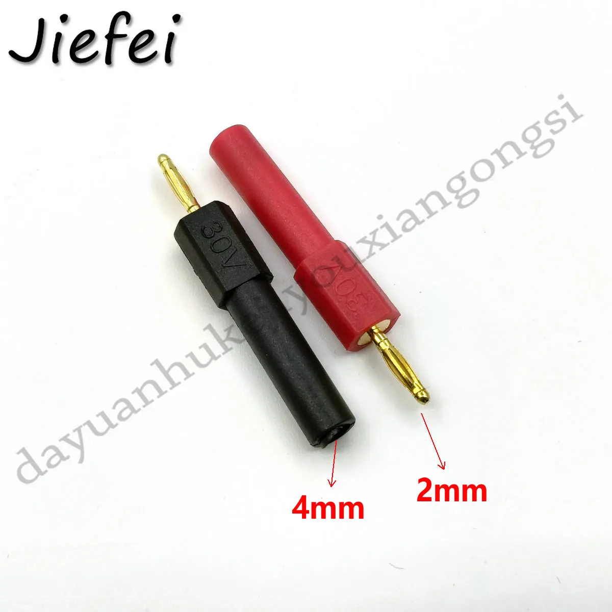 Sourcing Map 10 Jack A Banana, 24 A, 8 X 4 Mm, Montaggio Con Inserto/presa Femmina A Banana In Ottone, 4 Mm, Adattatori Per Connettori A Banana, Rosso - Foto 7