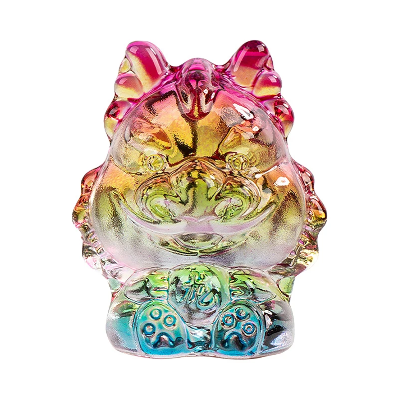 Crystal Little Dragon Figurine Art Glass Small Mitical Animal Paperweight Statue Home Decor