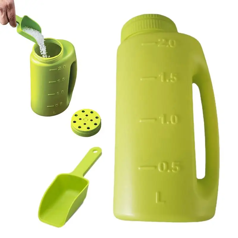 

Ручной разбрасыватель удобрений, многофункциональный инструмент для распыления соли, 2 л