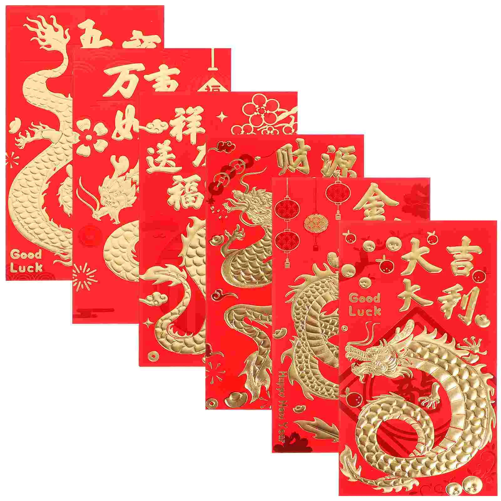 New Year Red Envelopes Lucky Money Bless Red Pockets Year Chinese Spring New Year Wedding Ceremony Decorations