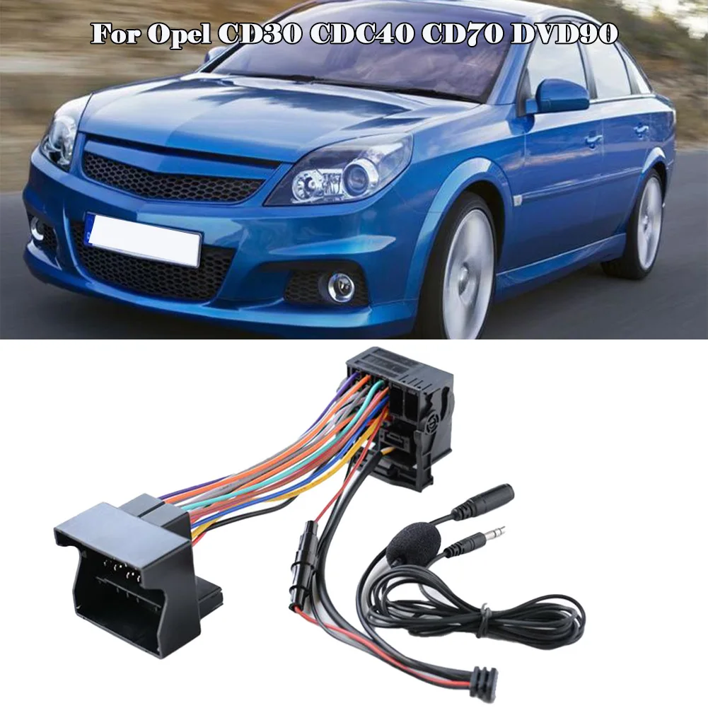 

Аудио AUX кабель-адаптер Bluetooth внешний микрофон для Opel CD30 CDC40 CD70 DVD90 подключение к CD-плееру автомобильные аудио аксессуары