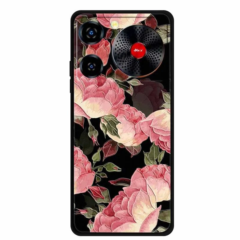 Floral 3D Embossed Shockproof Silicone Soft Phone Case – 6.6 Premium Back Cover