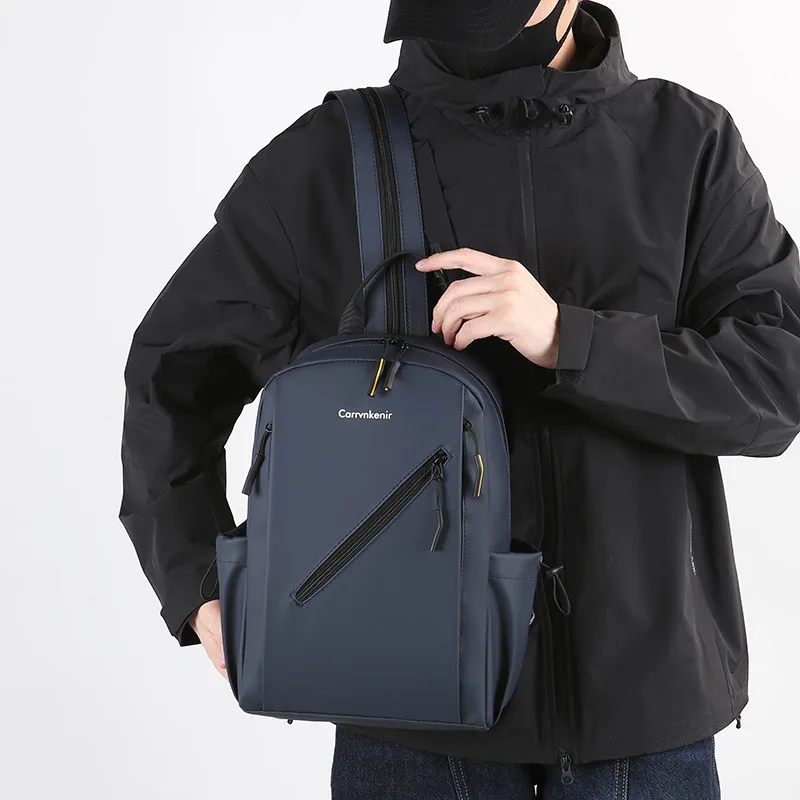 Men's New Style Chest Bag Urban Commuter Backpack Lightweight Travel Shoulder Bag for Daily Use
