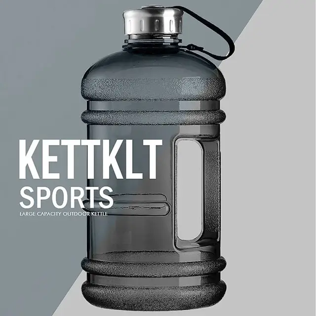 1Pcs Gallon Bottle Water Bottle PETG 2L Large Capacity Sports Drink Bottle Training Sports Workout Outdoor Gym With Handle 2