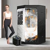 Full Size Steam Sauna Set Large Space Home Spa With 4L Steamer 4L 1600W  for Relaxation Detox 3