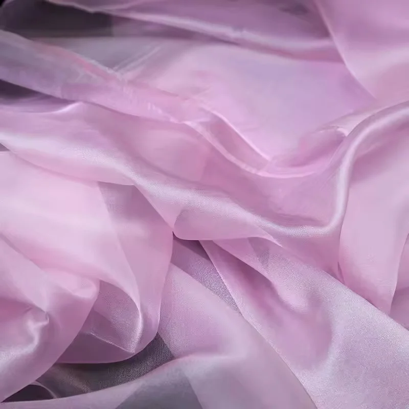 Elegant Sage Green Matte Sheer Organza Fabric for Bridal and Formal Wear