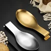 1Pc Fish Shape Stainless Steel Spoon Rest Thickened Stainless Steel Buffet Clip Tray Hotel Restaurant Kitchen Utensil Holder 4