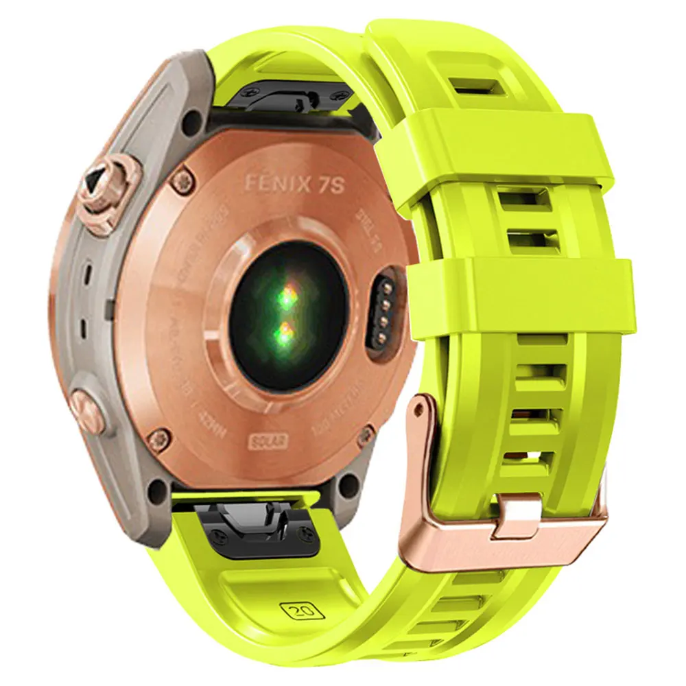 Premium 20mm Silicone Sports Watchband with Clasp
