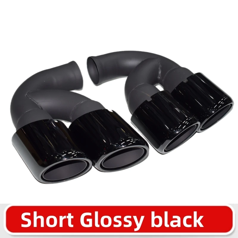 Exhaust muffler tip, exhaust pipe muffler, exhaust trim pipe for Porsche Cayenne 2011-2014 958 Exhaust Pipe Upgrade GTS Muffler Tip Nozzle 304 Stainless Steel Exhaust Head
