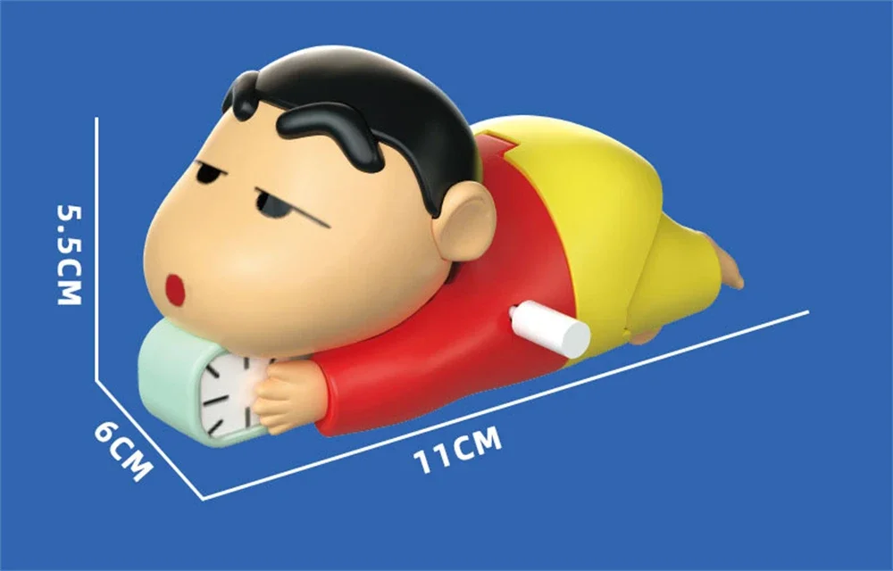 Crayon Shin-chan Aufziehspielzeug: Krabbelwecker mit drehbarem Propeller 2025 – Detail 6