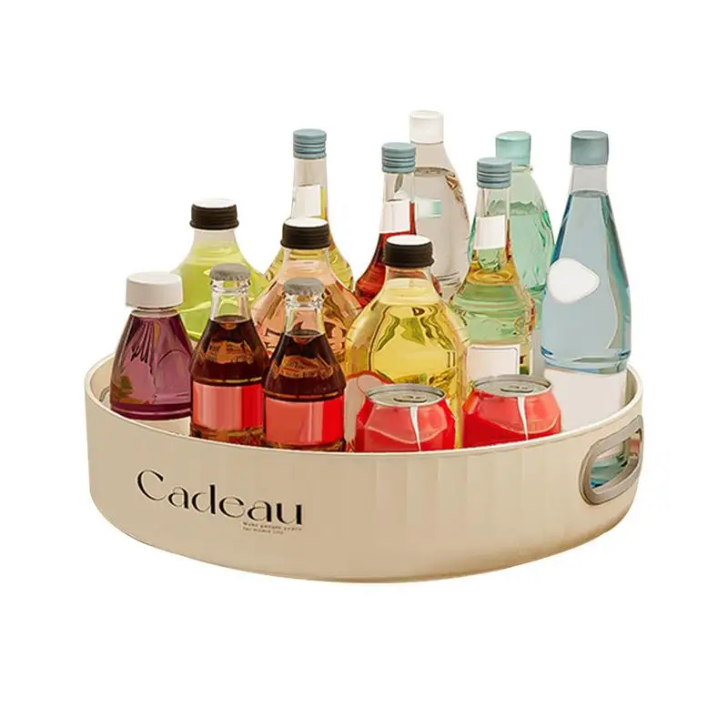 

Органайзер для приправ, круглая подставка для специй, карусель, противоскользящий шкаф, подставка для кладовой, вращающийся стол