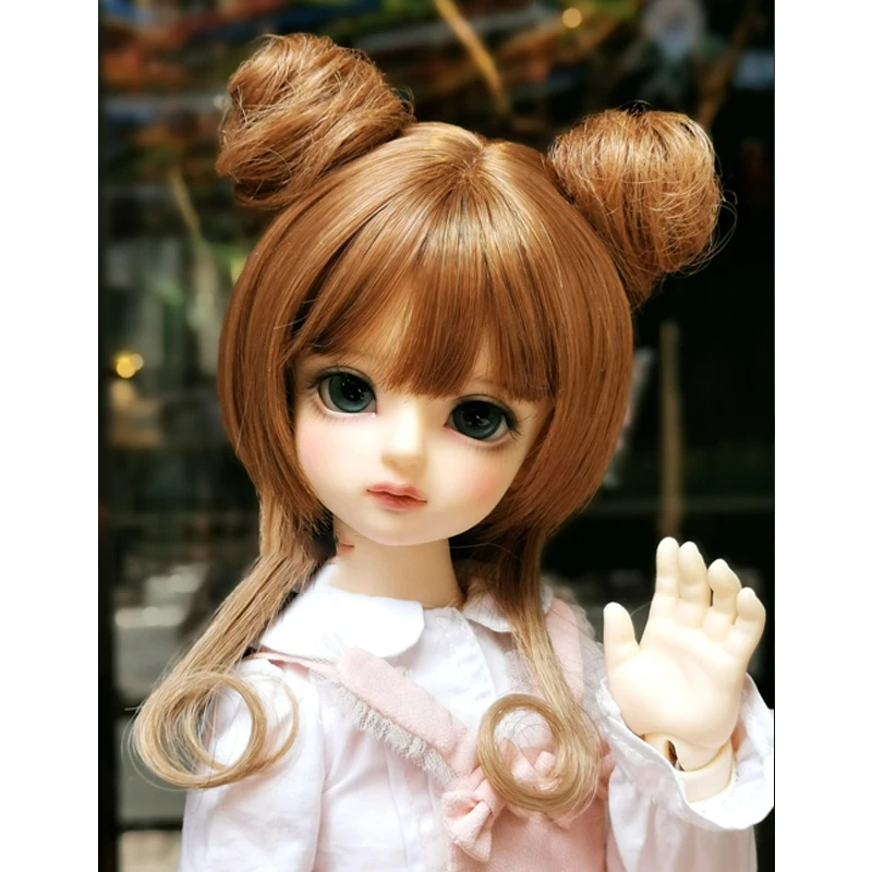 YESTARY BJD Blythe Doll Wigs Accessories Tress For Dolls Wigs Milk Silk  Fashion Long Hair Curl With Bangs For Girl Birthday Gift - AliExpress