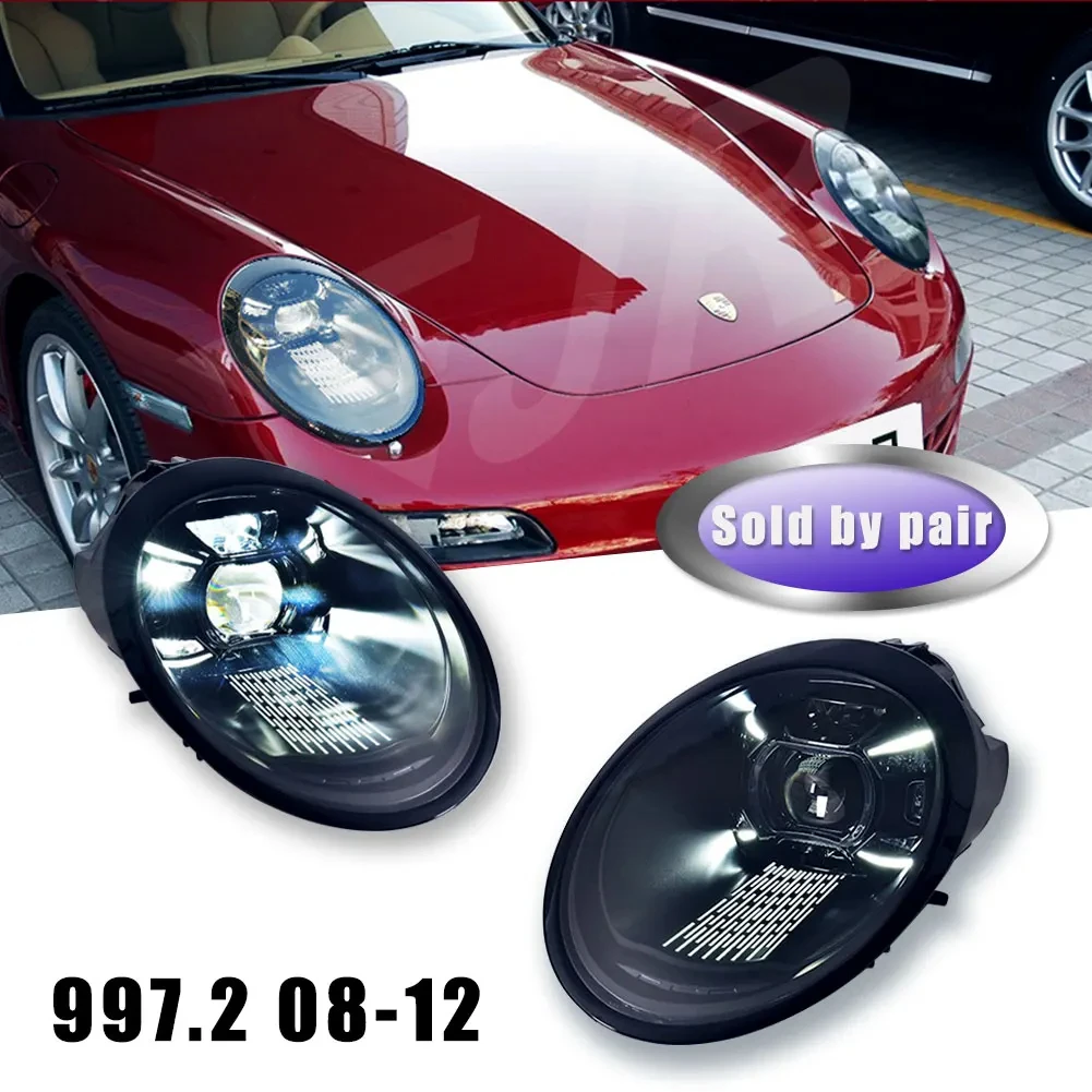 車のヘッドライトは、ポルシェ 997.1 および 997.2 に