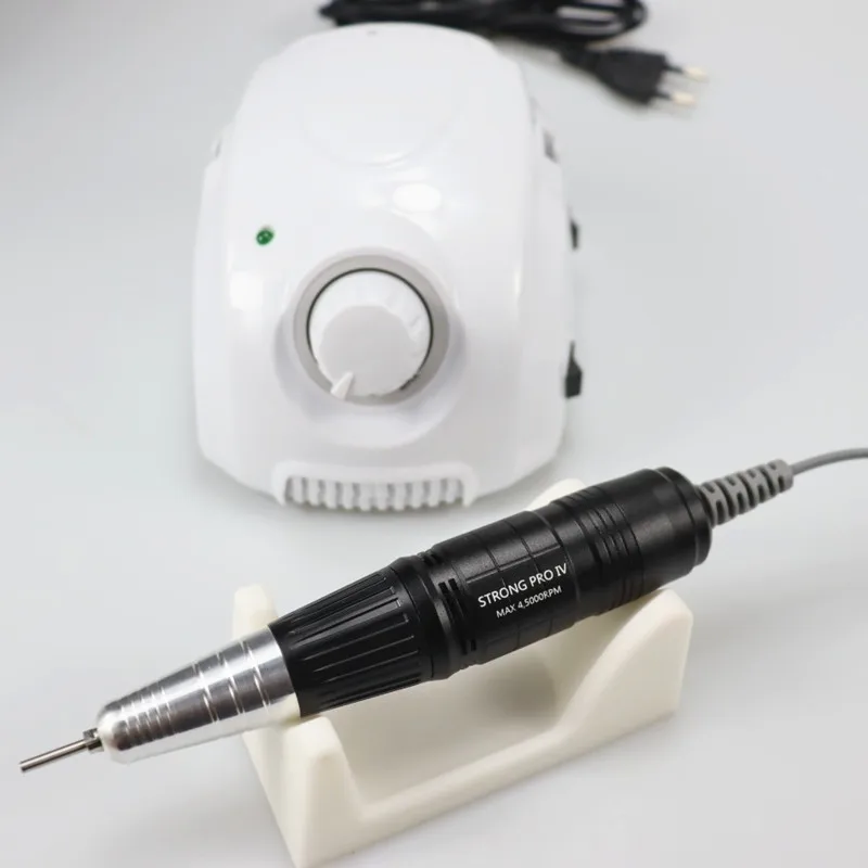 STRONG 210 LAAOVE Champion-3 Control Box 65W 45000Rpm Handle Electric Nail Drill Polish Machine Manicure Nail Drill Set 2